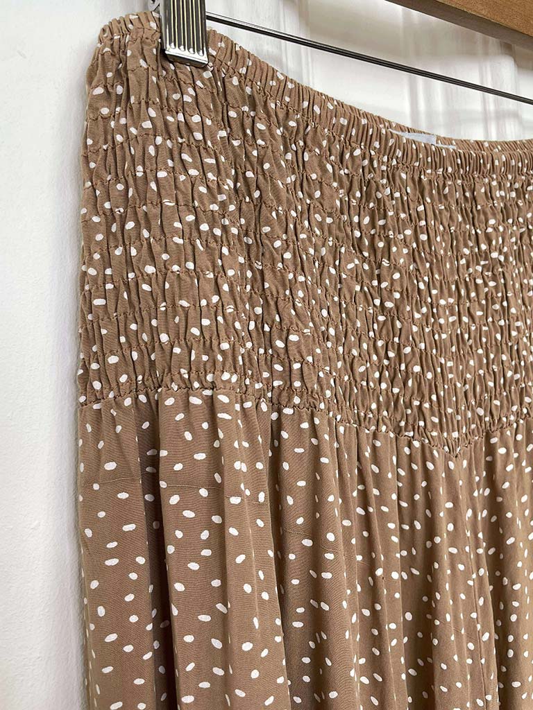 Ditsy Dot Culottes - Caramel