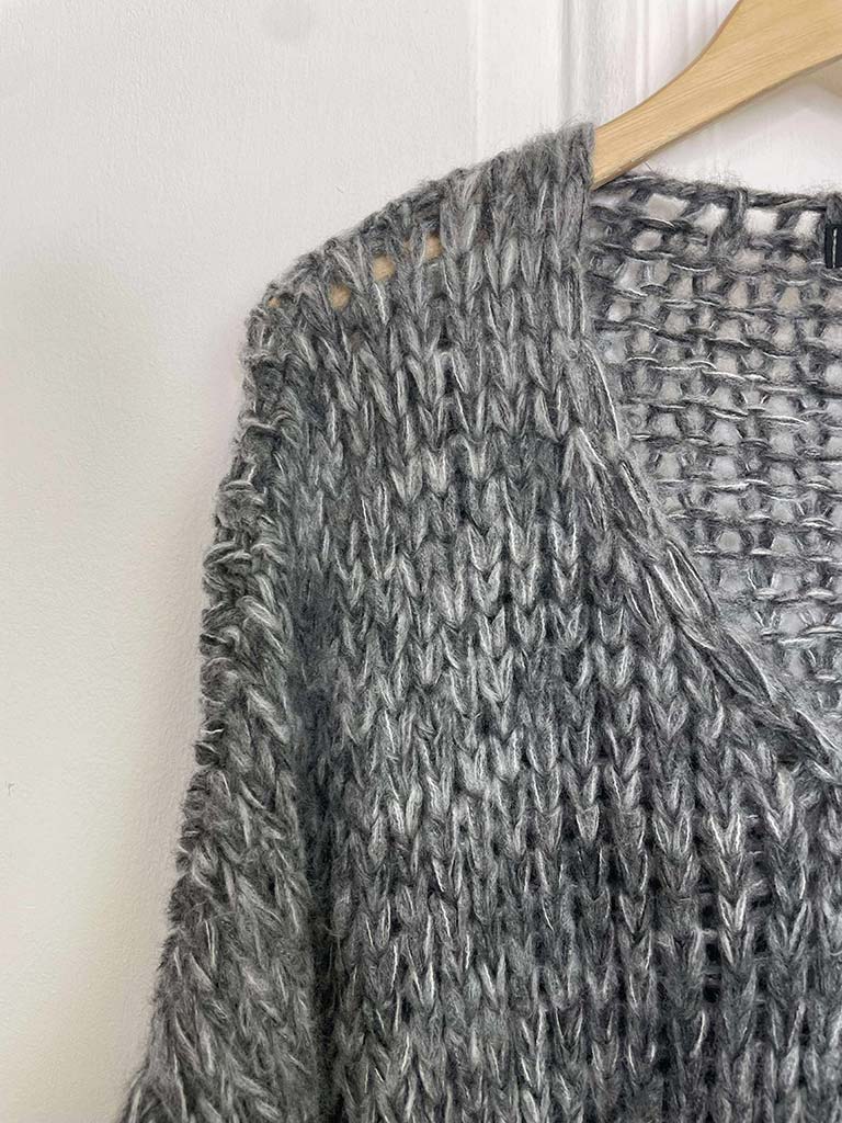Slouchy Chunky Knit - Grey Marl
