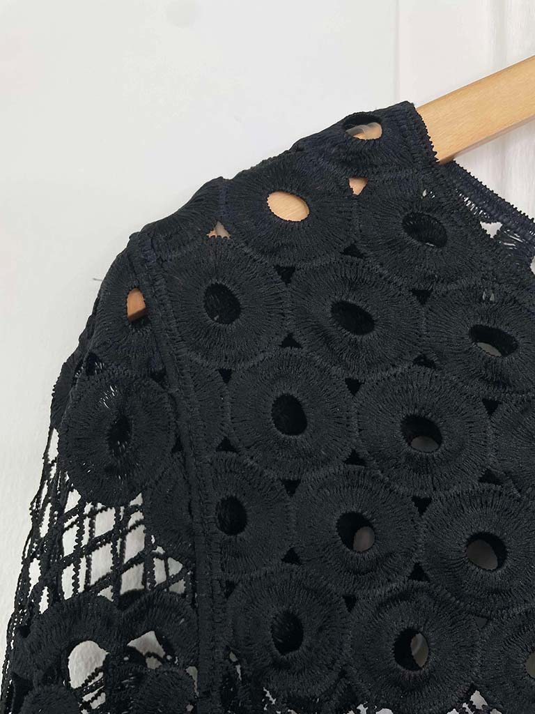 Crochet Jacket - Black