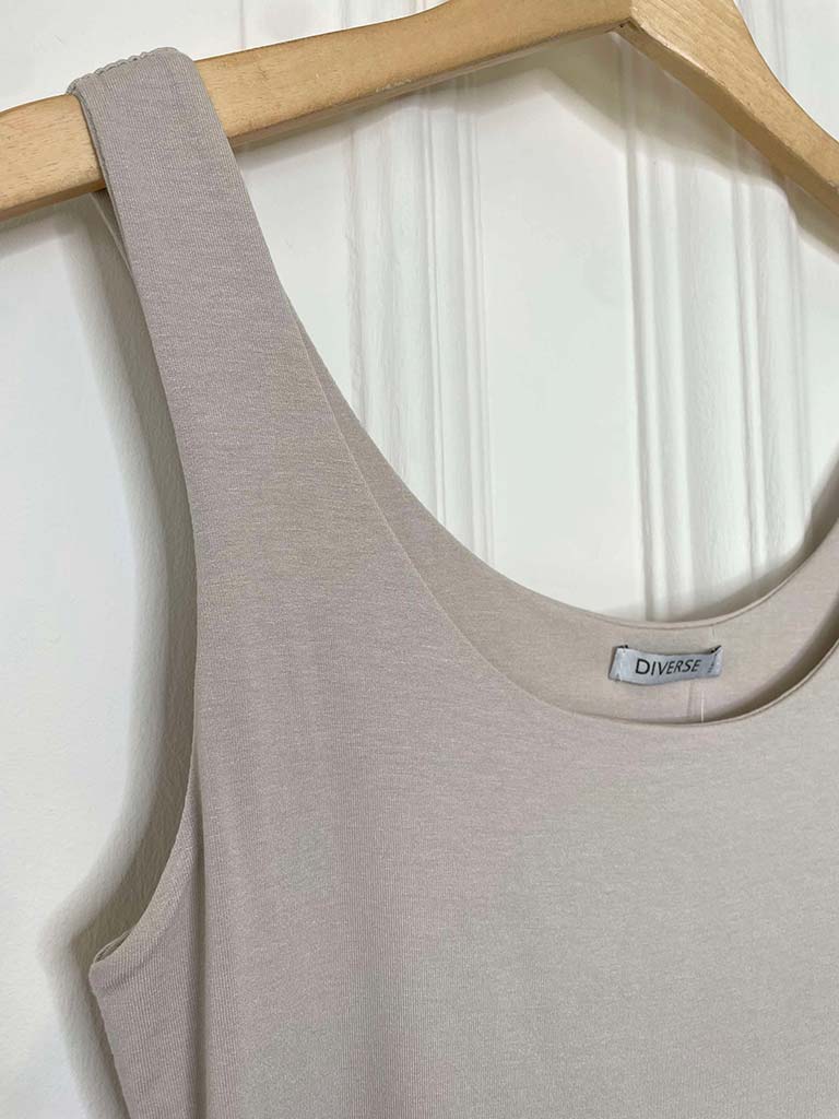 Supersoft Jersey Vest - Stone