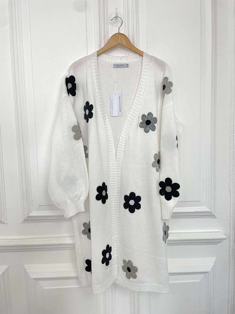 Haven Delphi Cardigan - White & Kohl