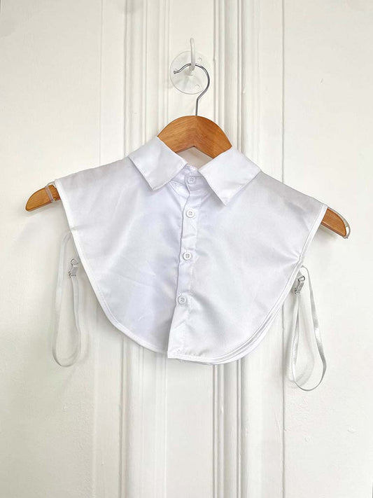 Detachable False Shirt Collar - White