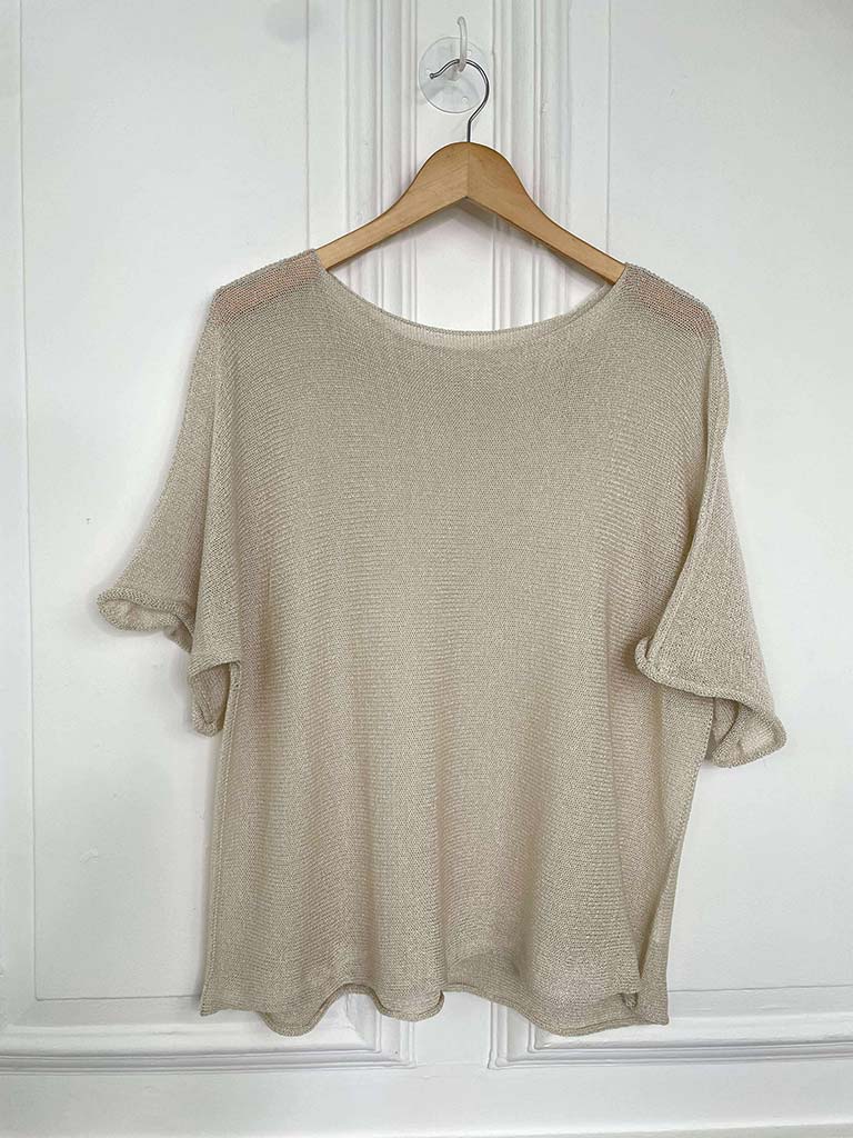 Boxy Fine Knit - Stone