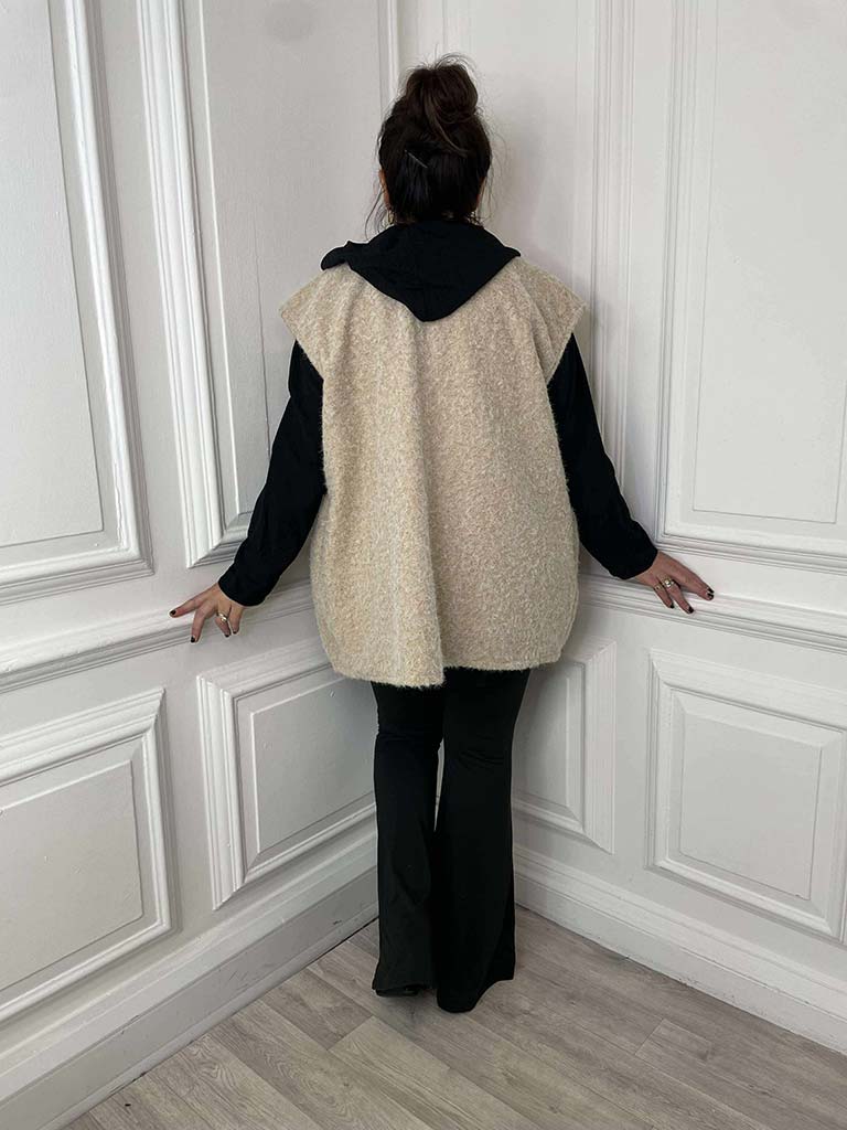 Boucle Waistcoat - Stone