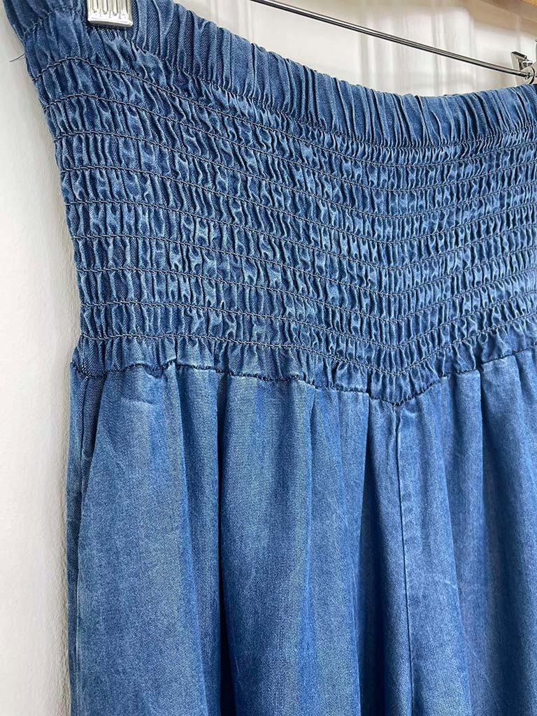 Chambray Denim Palazzos