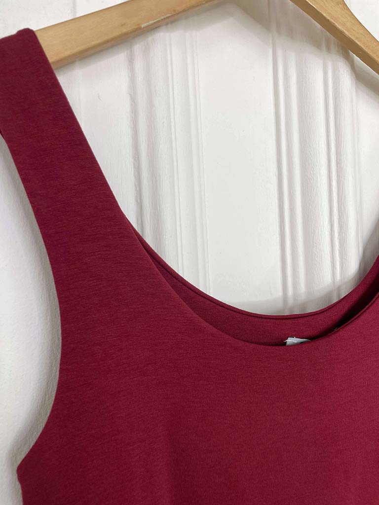 Supersoft Jersey Vest - Merlot