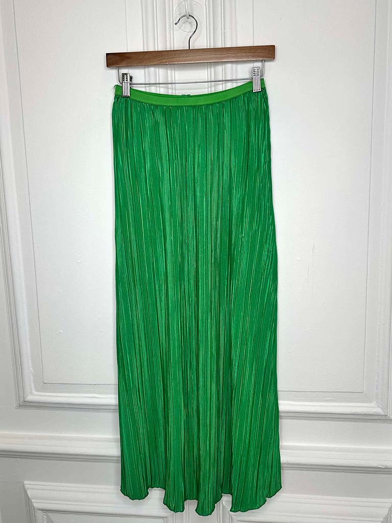 Pleated Maxi Skirt - Clover