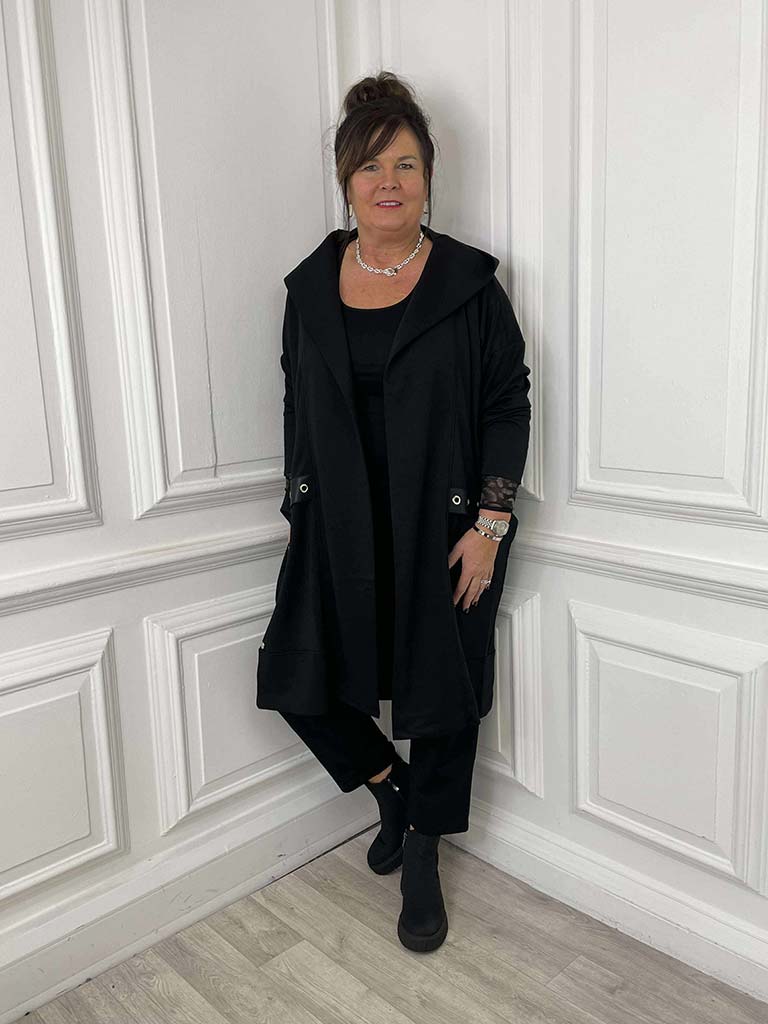 Malissa J Jersey Straight Leg Trousers - Black