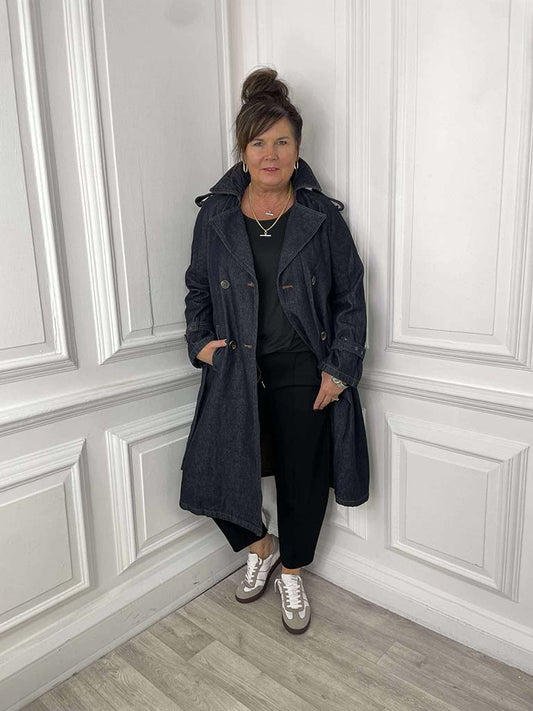 Denim Trench Coat