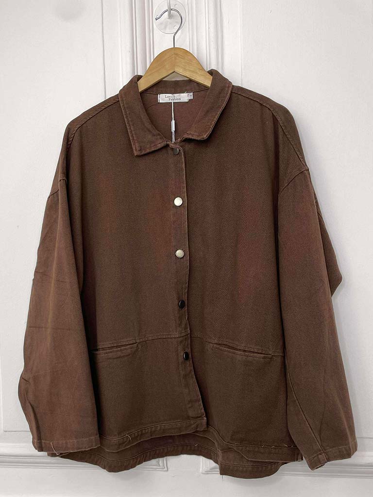 Canvas Jacket - Chocolate
