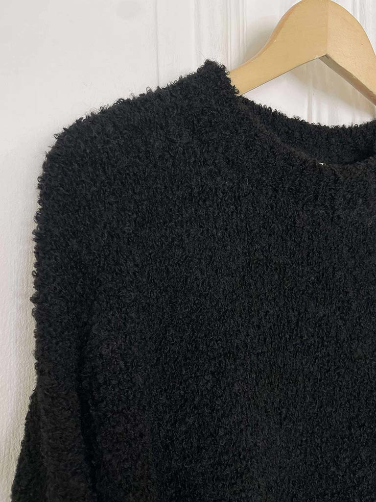 Oversized Teddy Knit - Black