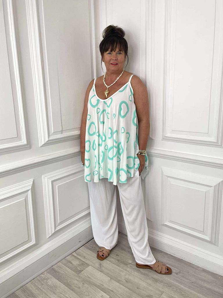 Heart Swing Vest - Mint