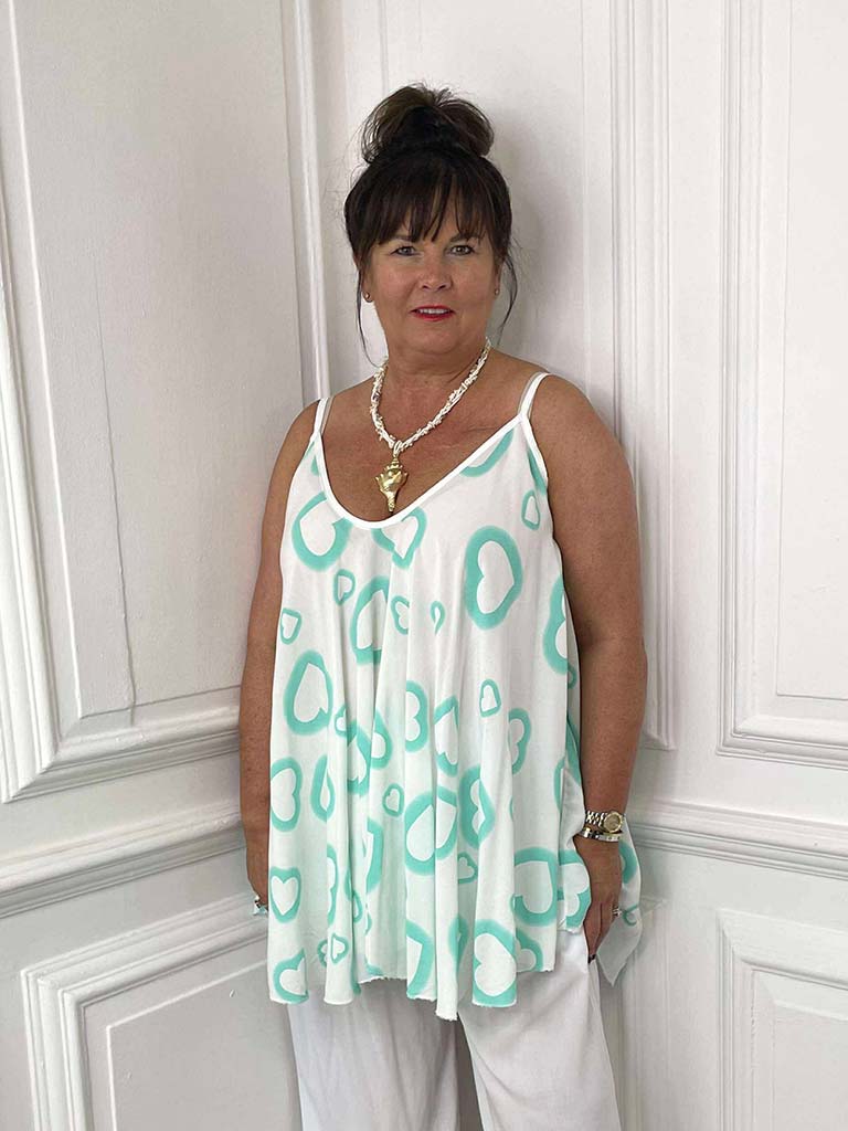 Heart Swing Vest - Mint
