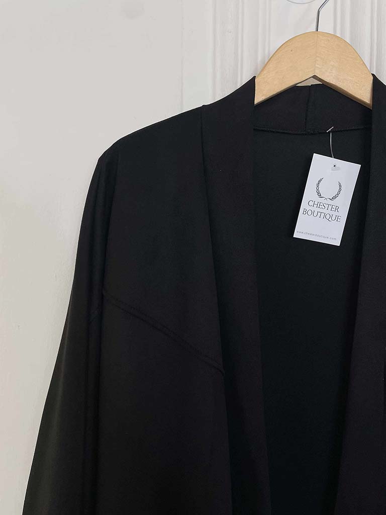 Suede Feel Jacket - Black