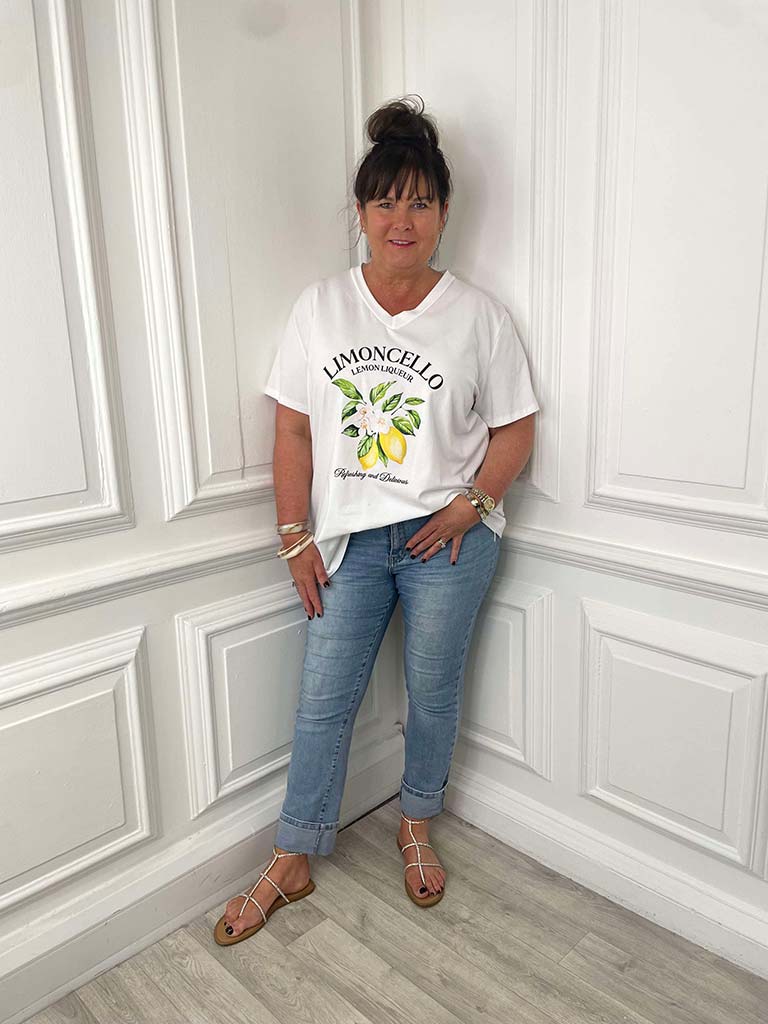 Limoncello Tee - White