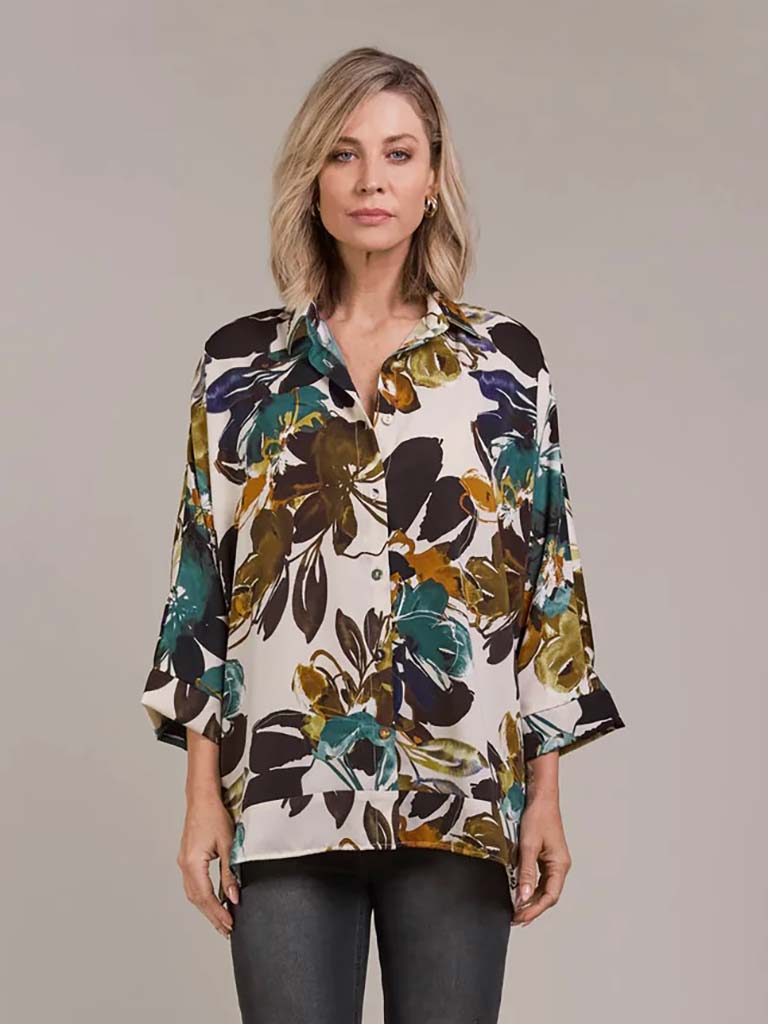 Eb&Ive Elsie Relaxed Shirt - Botanical Tusk