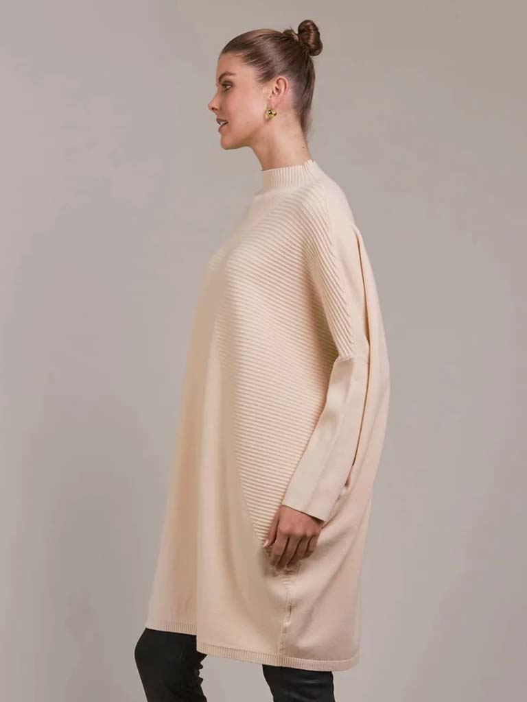 Eb&Ive Palmer Oversize Knit Tunic - Ecru