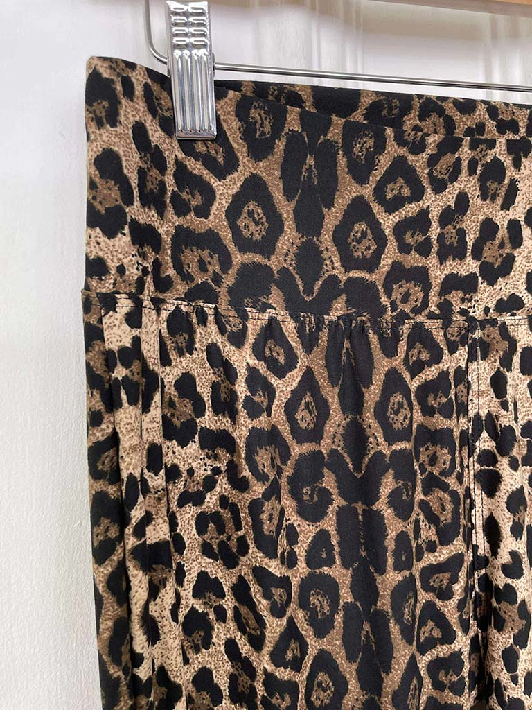 Flared Leggings - Leopard