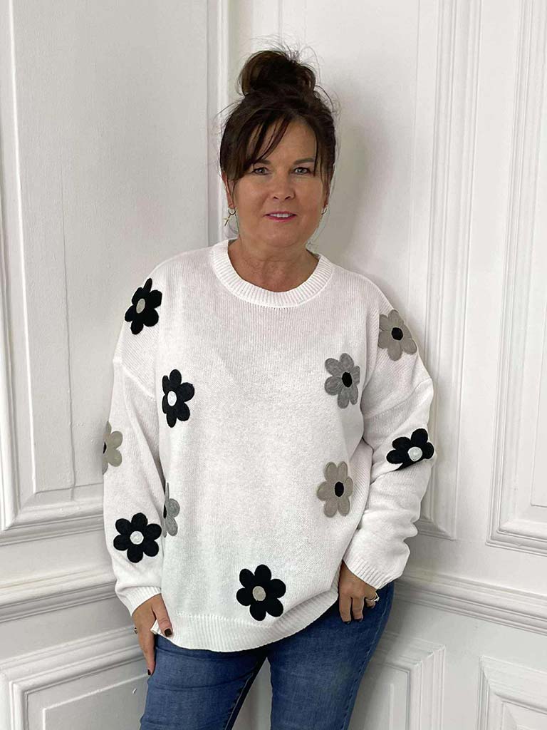 Haven Delphi Jumper - White & Kohl