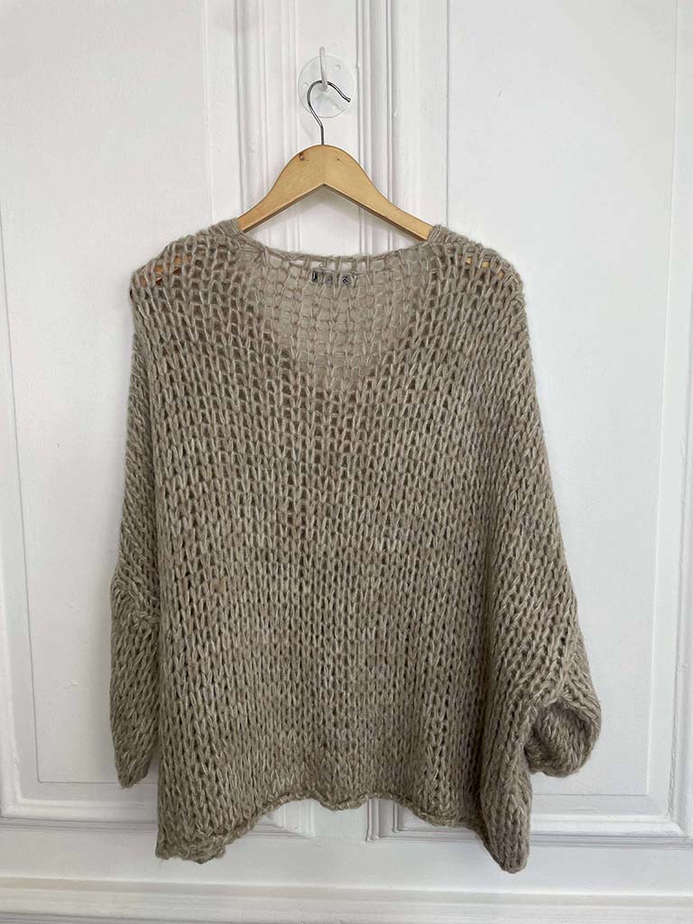 Slouchy Chunky Knit - Stone Marl