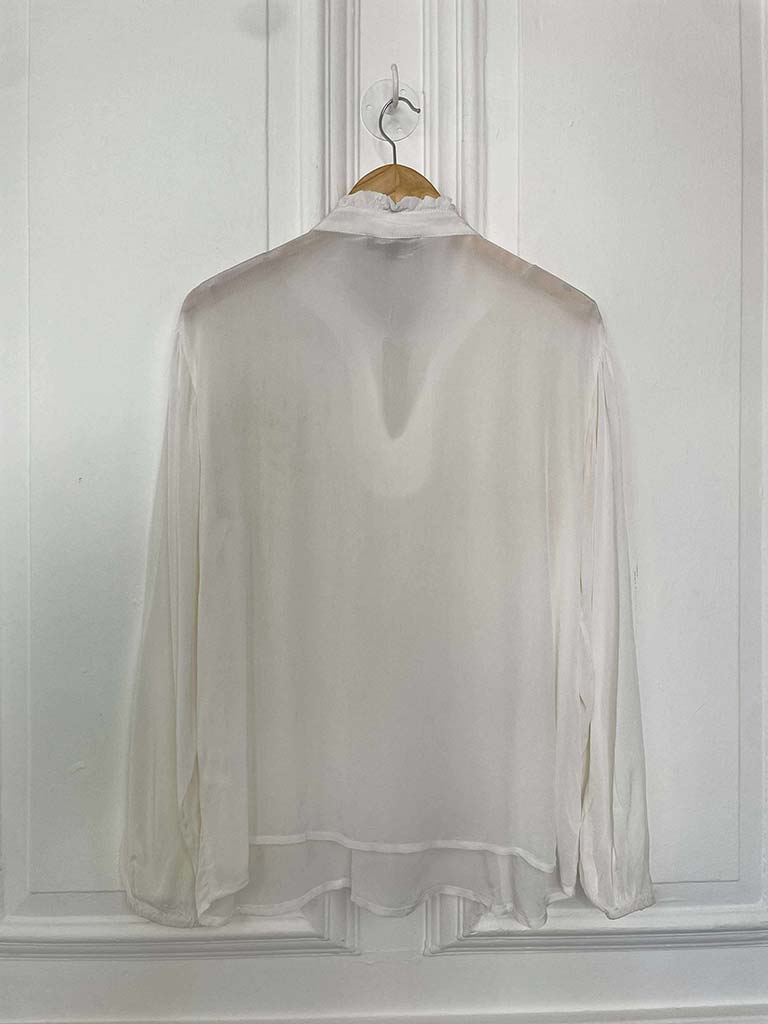 Rose Pearl Blouse - Warm White