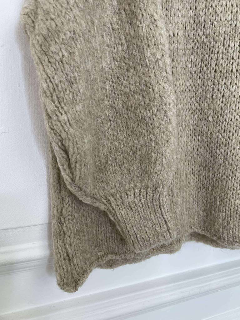 Chunky Exposed Seam Knit - Oat