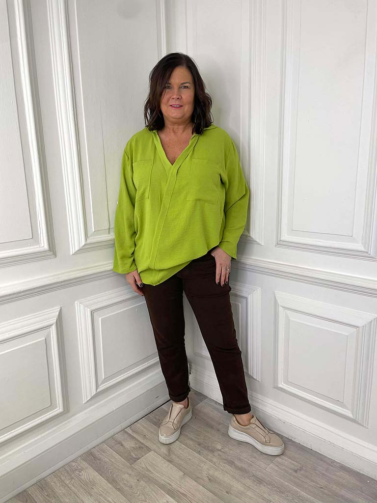 Double Pocket Artist Shirt - Avocado