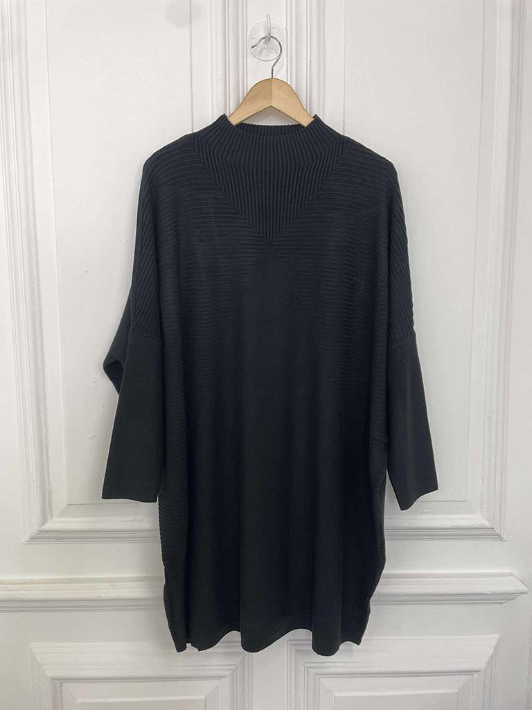 Eb&Ive Palmer Oversize Knit Tunic - Black