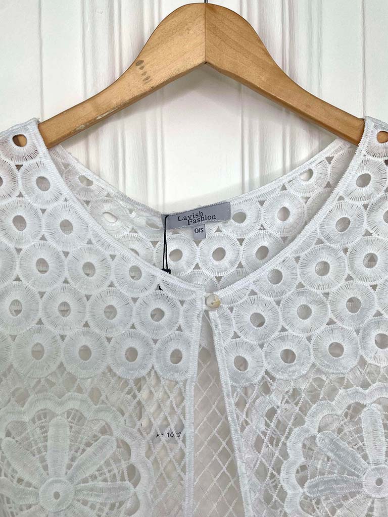 Crochet Jacket - White