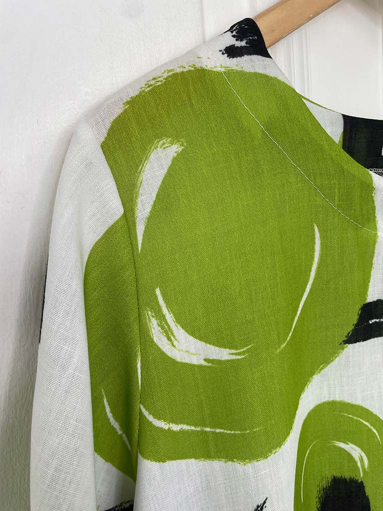 Artist Print Pocket Tunic - Avocado