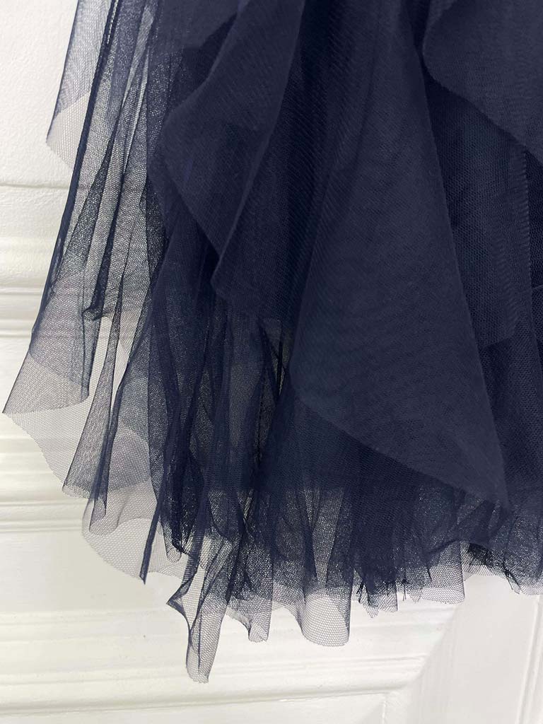 Layered Tulle Skirt - Navy