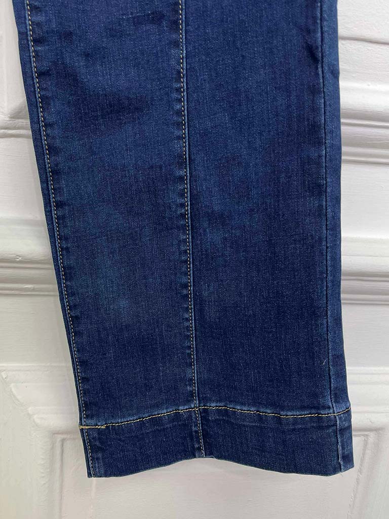 Voggo Wide Leg Seam Jeans - Indigo