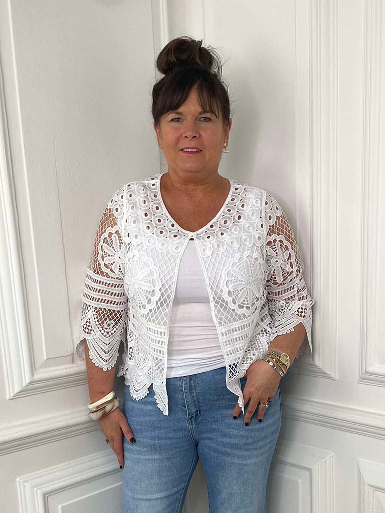 Crochet Jacket - White