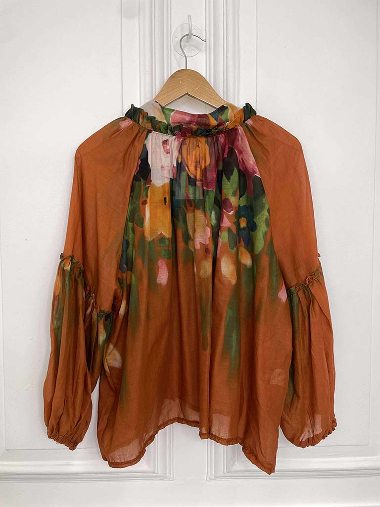 Floreale Artist Shirt - Burnt Sienna