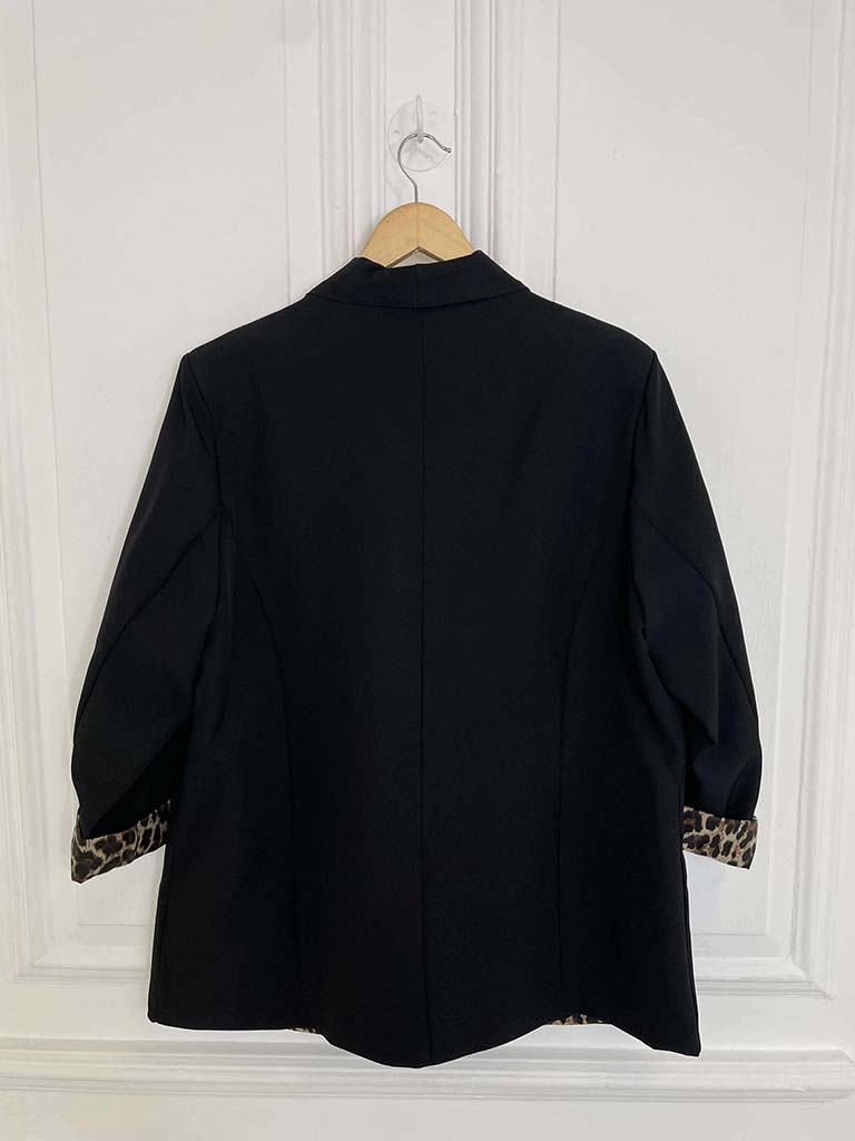 Leopard Cuff Blazer - Blazer