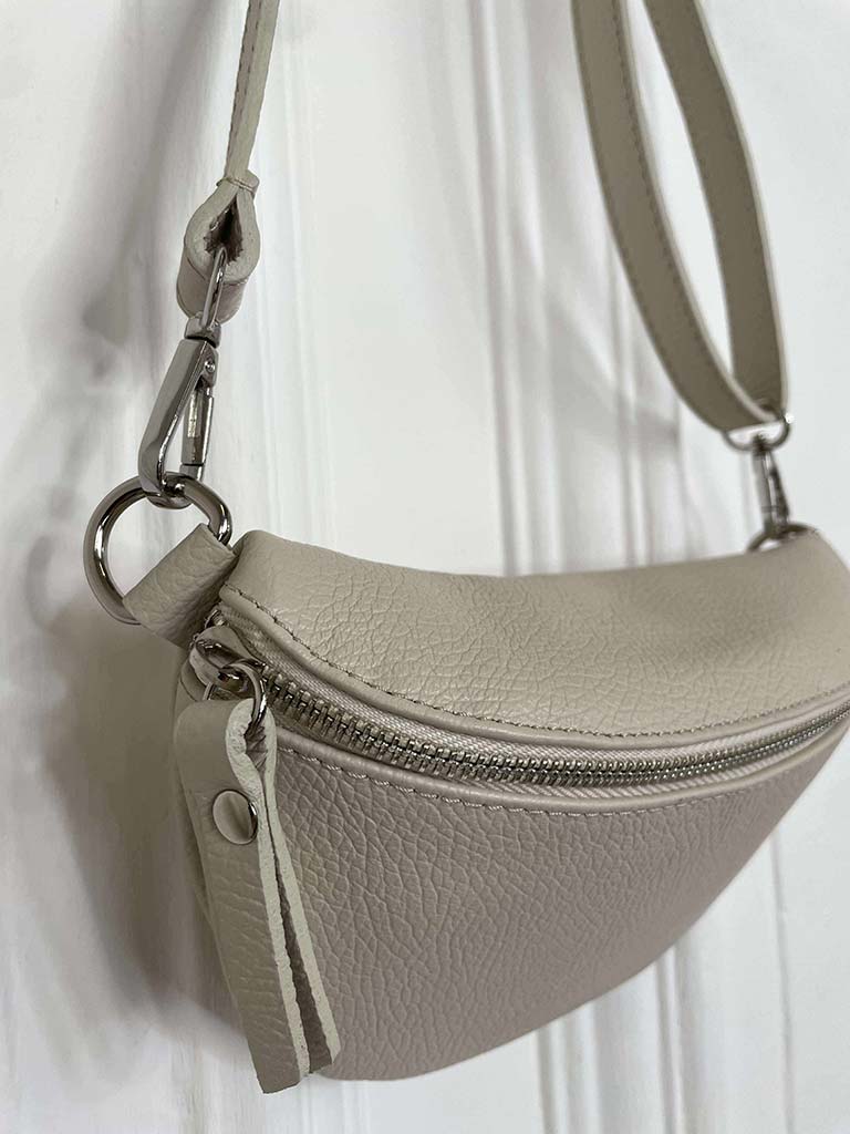 Leather Bumbag - Stone