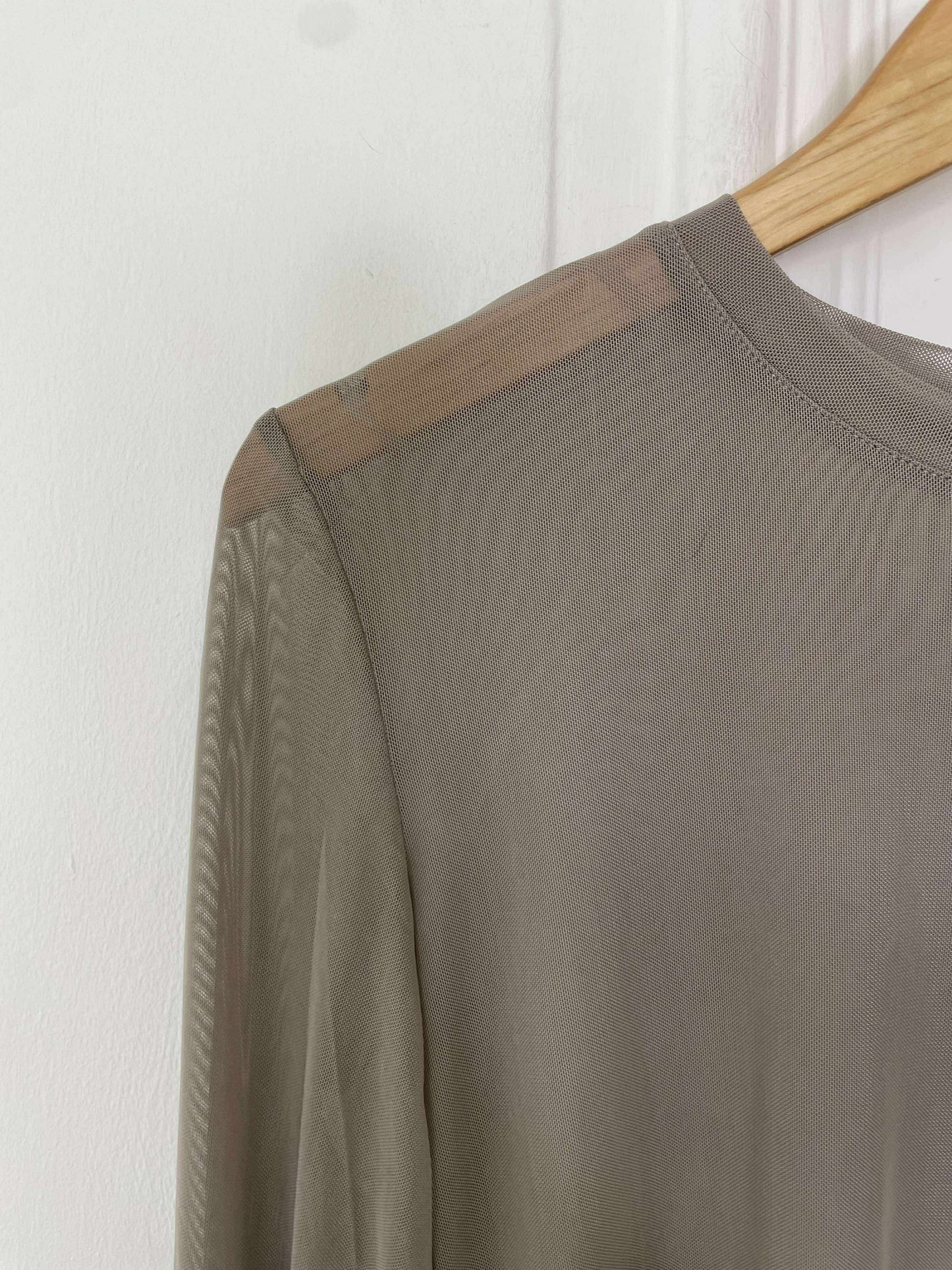Luxe Mesh Layering Top - Mocha