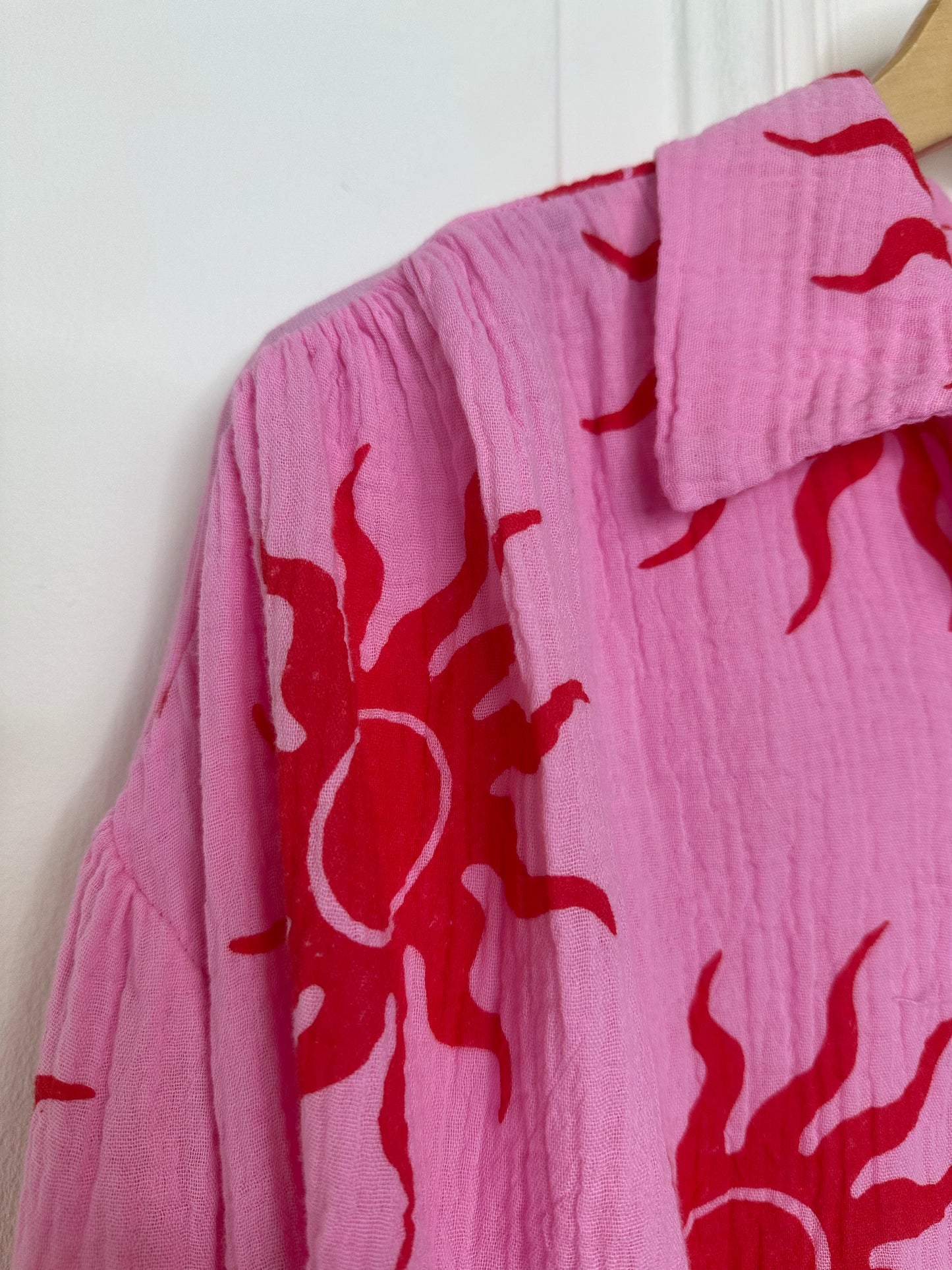 Sun Print Shirt - Cherry Sugar
