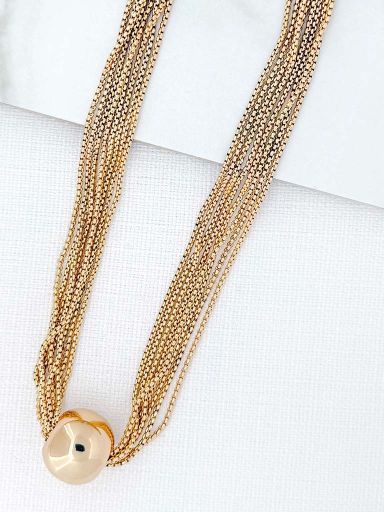 Envy Orb Necklace - Gold