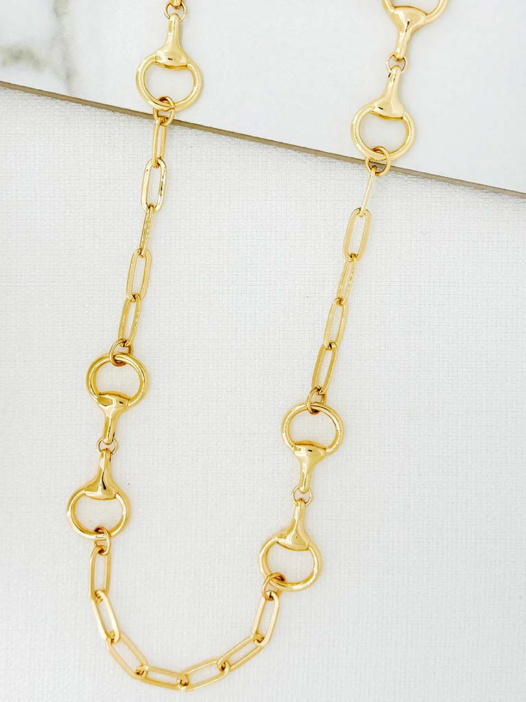 Envy Snaffle Necklace - Gold