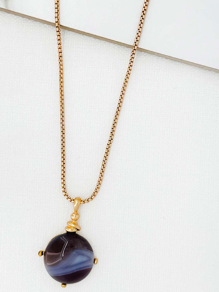 Envy Galaxy Orb Necklace - Gold
