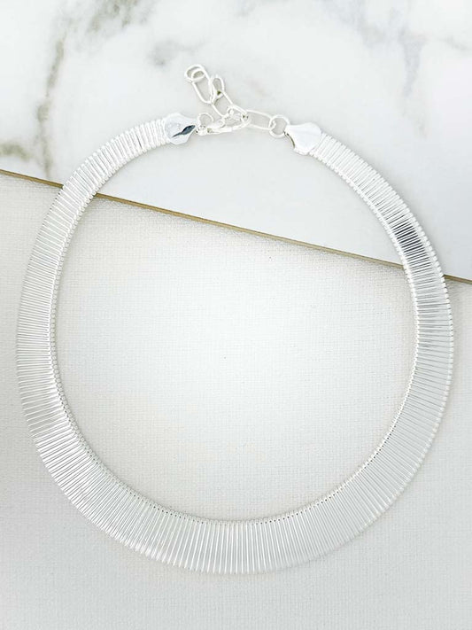 Envy Collar Necklace - Silver
