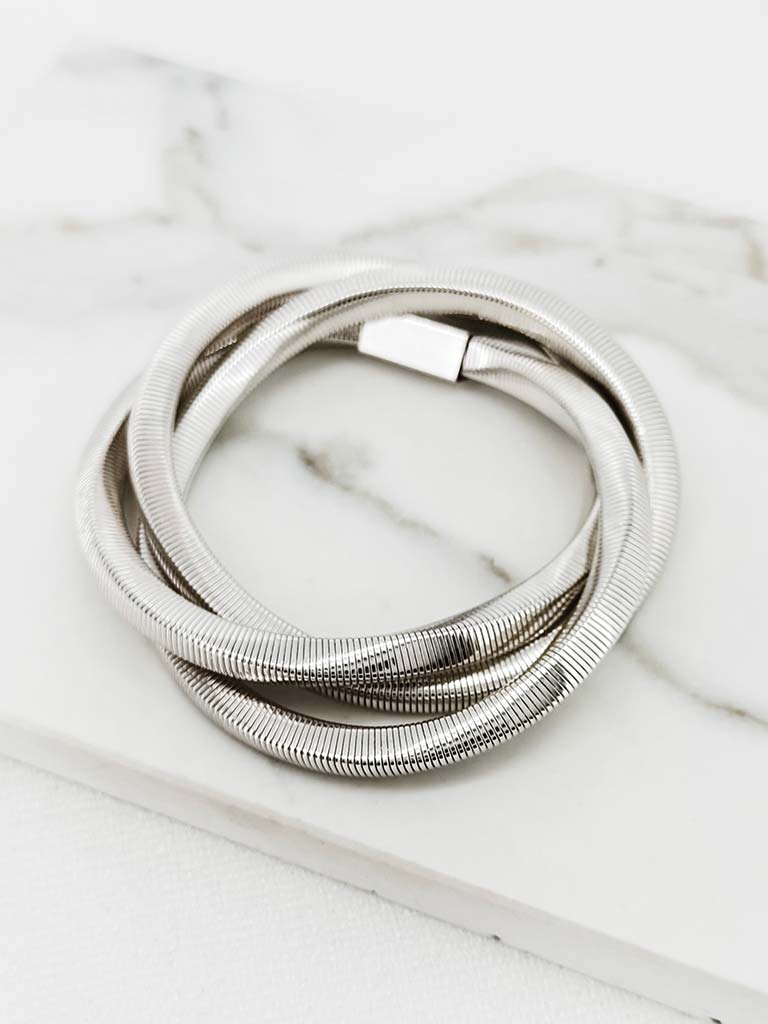 Envy Wrap Bracelet - Silver