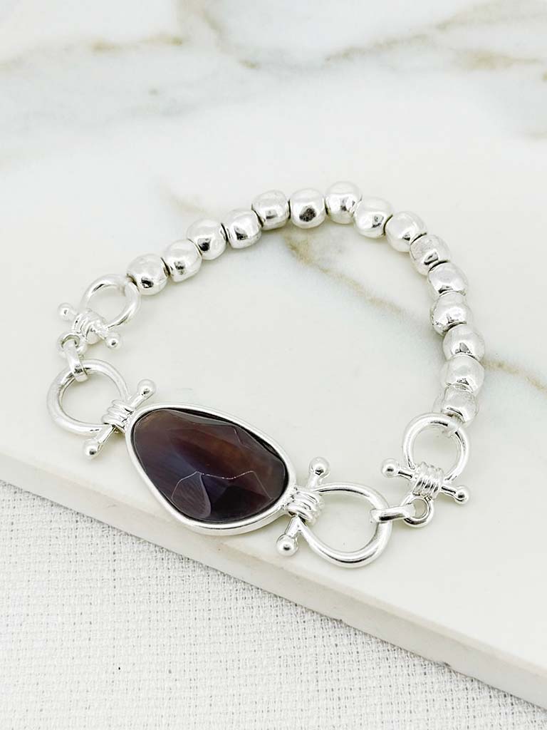 Envy Crystal Bracelet - Silver