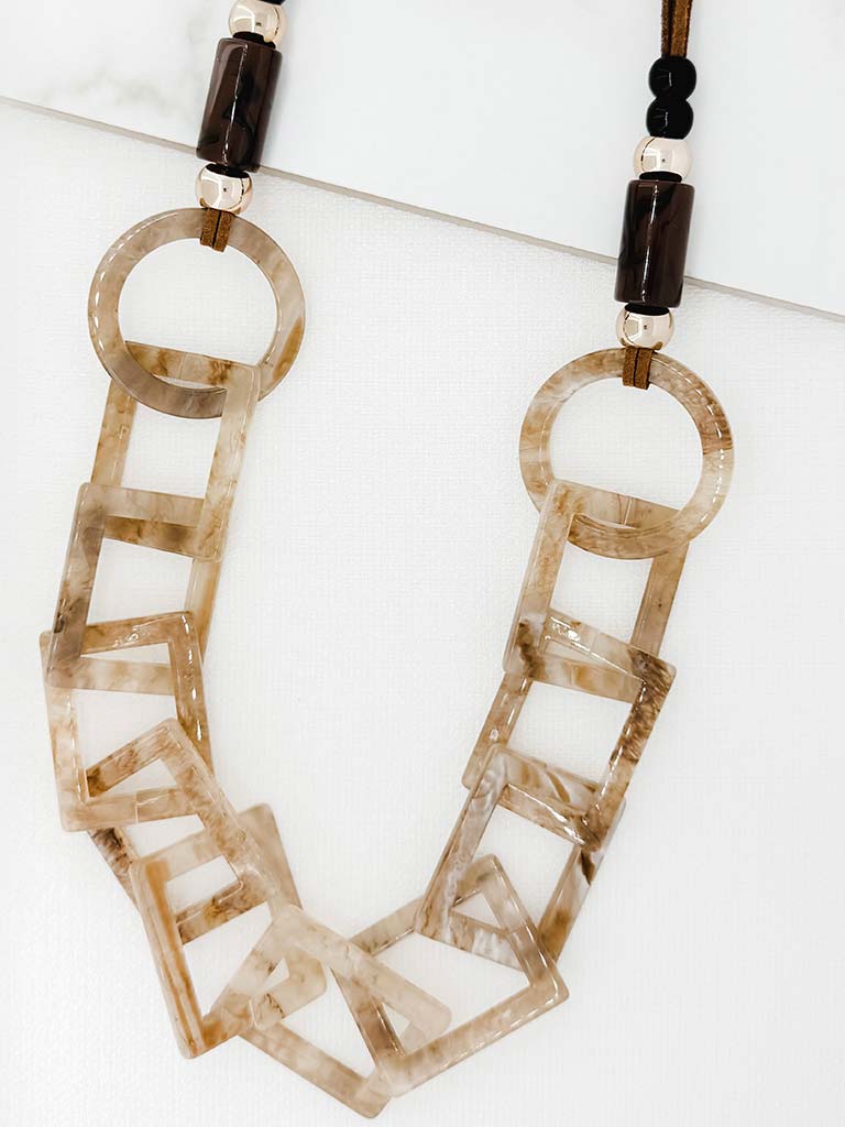 Envy Geo Chain Link Necklace