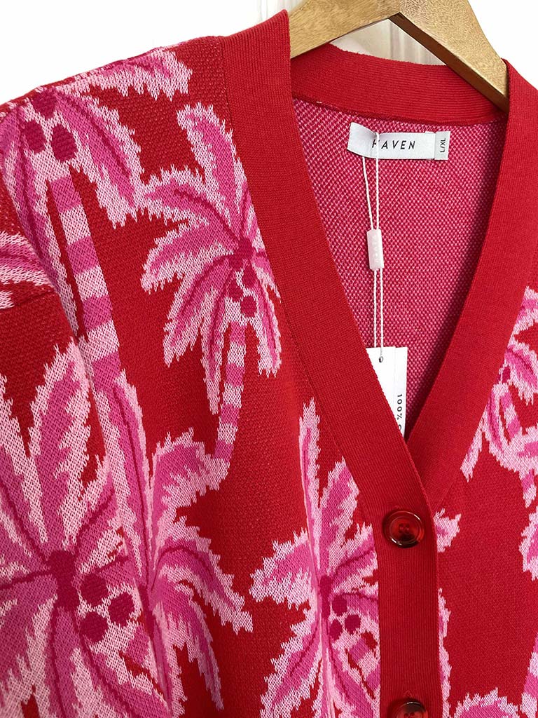 Haven Miami Cardigan - Chilli & Pink