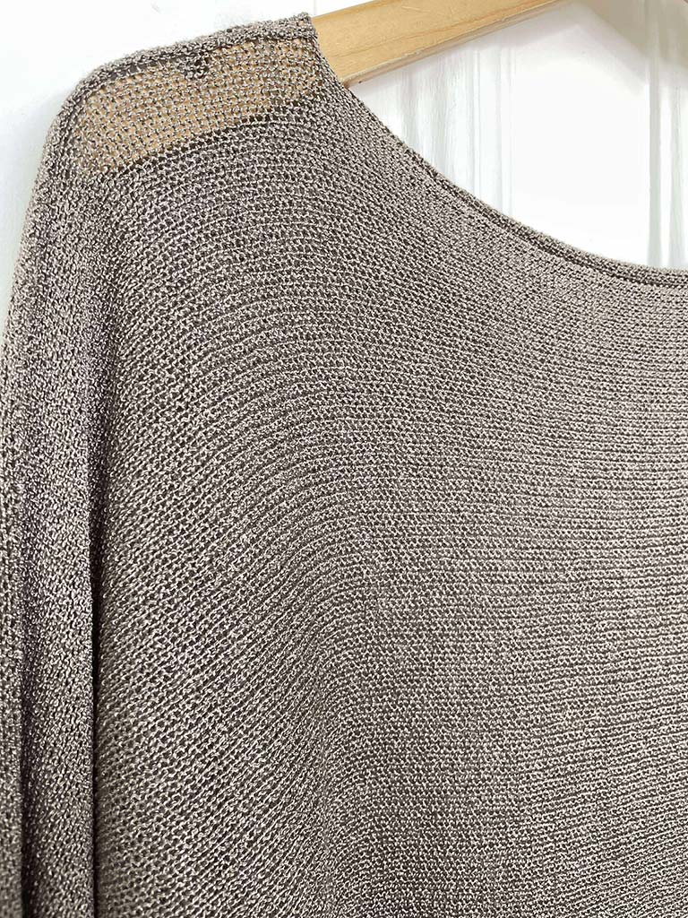 Boxy Fine Knit - Mocha