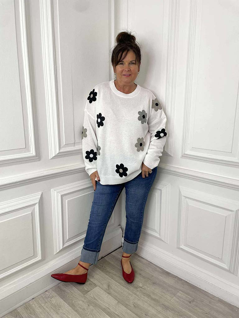 Haven Delphi Jumper - White & Kohl