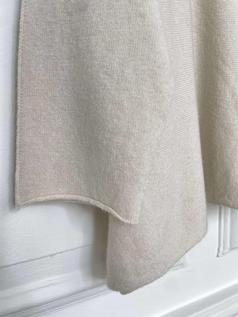 Exposed Seam Batwing Knit - Stone