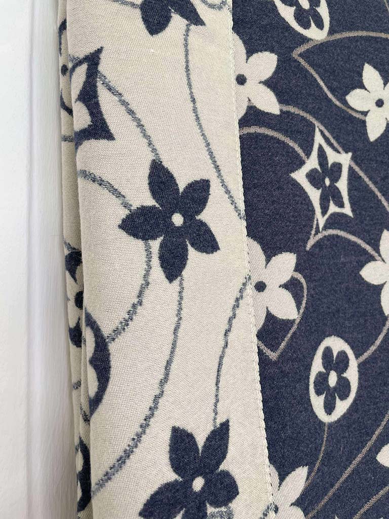 Malissa J Flower Logo Scarf - Navy